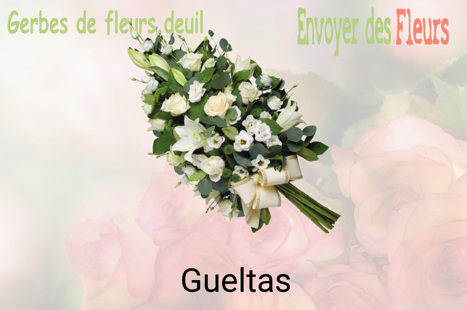 Gerbe de fleurs de deuil livrée à Gueltas